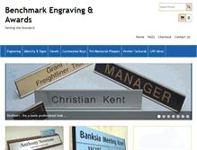 Tablet Screenshot of benchmarkengraving.com.au